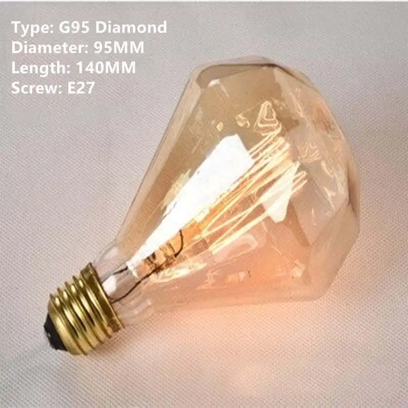 Retro Tungsten Bulb G80G95 E27 Screw Mouth 220V Bulb