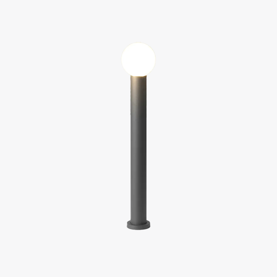 Classical Metal Cylindrical Outdoor Light, Black