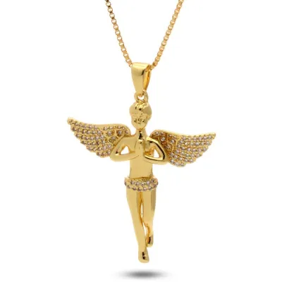 Wings Spread Angel Necklace
