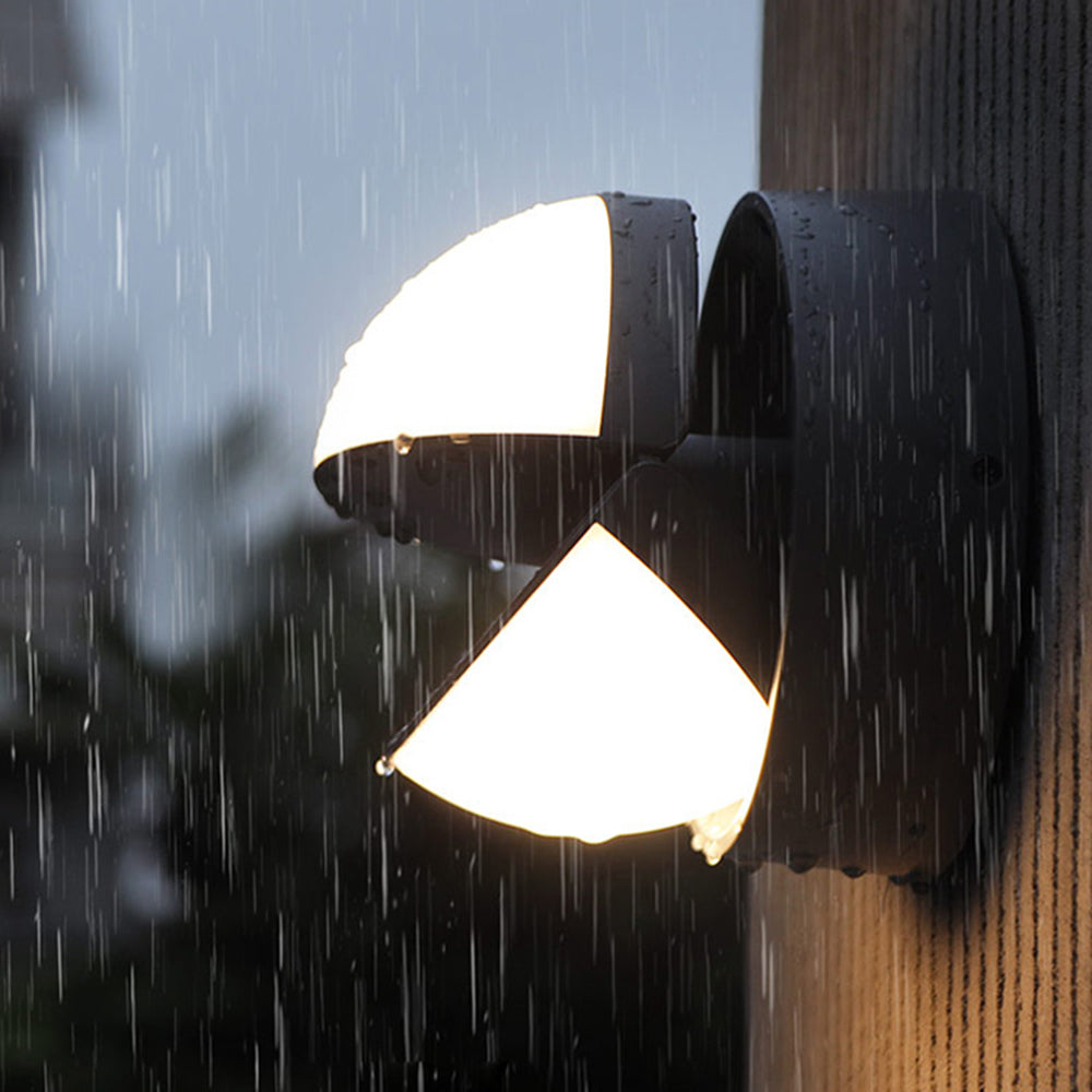 Modern  Metal Geometric Corridor Wall Lamp, Black