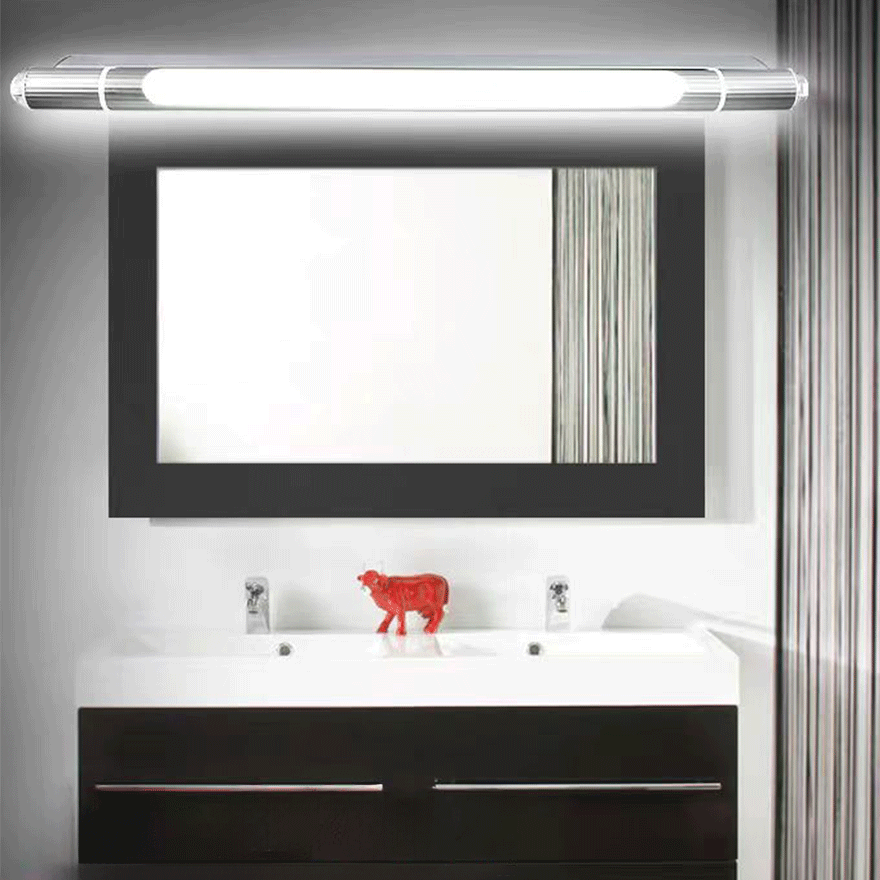 Edge Linear Mirror Front Vanity Wall Lamp, L52/55/62/64/81/93CM