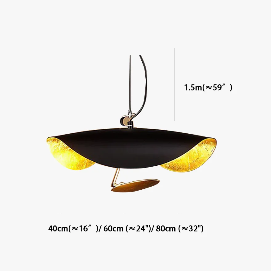 Modern Metal Uneven Dining Room Pendant Light, Black And Gold/White/White And Gold