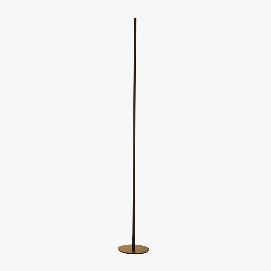 Minimalist Metal And Acrylic Linear Living Room Floor Lamp, Black/Gold/Silver