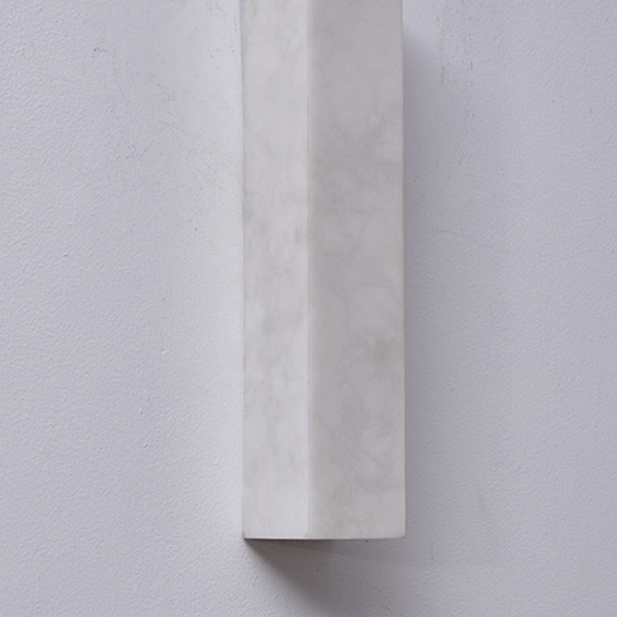 Edge Minimalist White Outdoor Wall Lamp