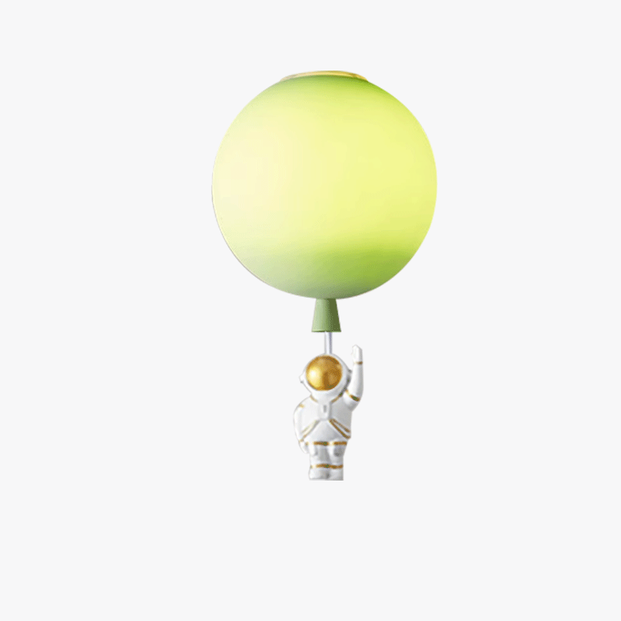 Designer Acrylic Astronaut Balloon Children's Room Ceiling Light, 8 Color