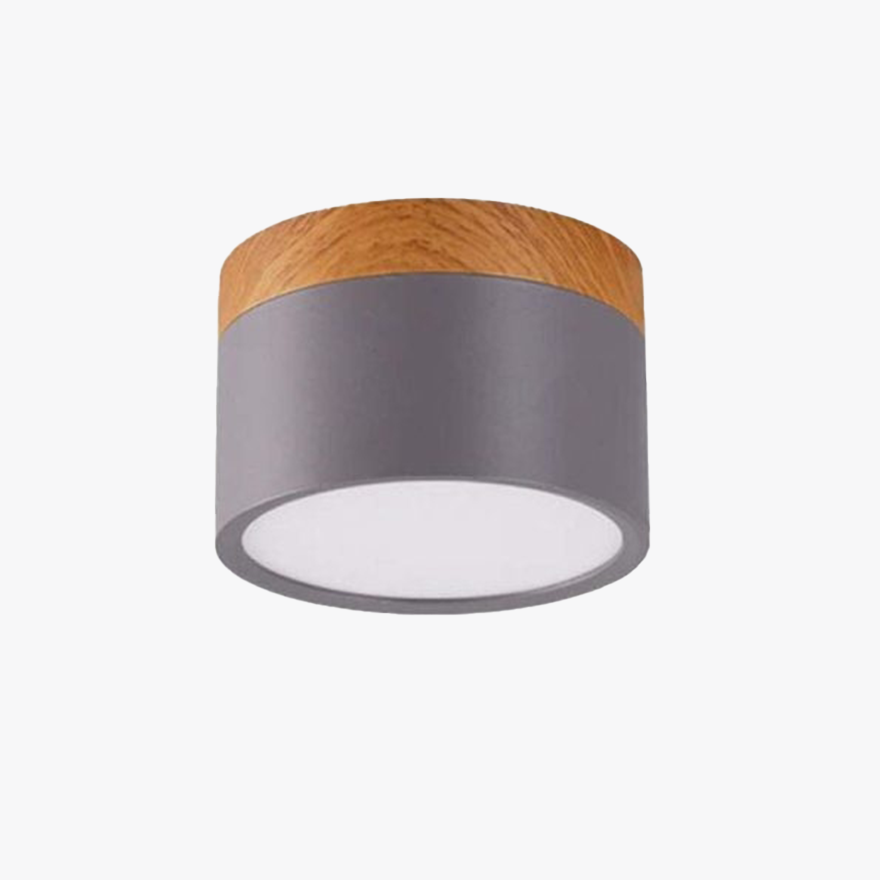 Nordic Metal Cylinder Living Room Ceiling Light, Morandi