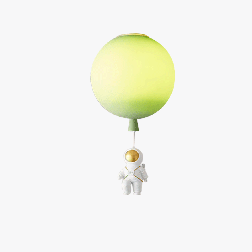 Designer Acrylic Astronaut Balloon Children's Room Ceiling Light, 8 Color