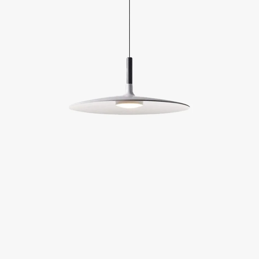 Modern Metal Saucer-Shaped Living Room Pendant Light, Green/Black/Grey/White