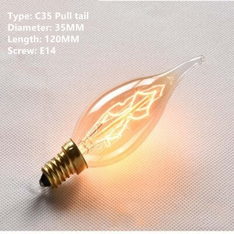 Retro Tungsten Bulb G80G95 E27 Screw Mouth 220V Bulb