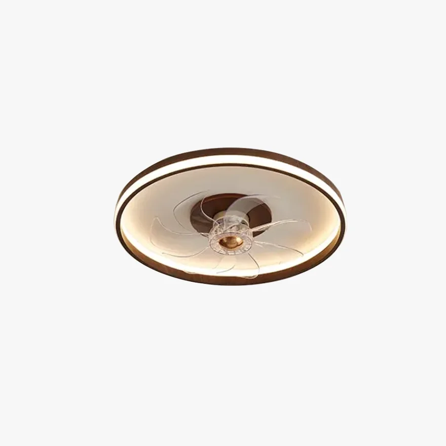 Modern Wooden And Acrylic Round Living Room Ceiling Light, Natural Wood/Walnut